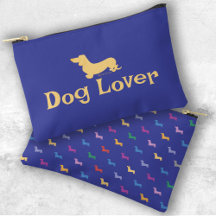 文字カスタムダッシュンドブルーパタカラフルーンドッグ