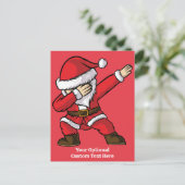 文字カスタムダビング踊りサンタ シーズンポストカード (スタンド正面)