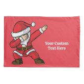 文字カスタムダビング踊りサンタ 枕カバー (裏面)