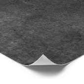 文字カスタムダークグレーの追加グランジ ポスター (角)