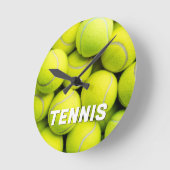 文字カスタムテニスボール ラウンド壁時計 (傾斜)