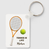 文字カスタムテニス キーホルダー (裏面)