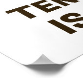 文字カスタムテニス ポスター (角)