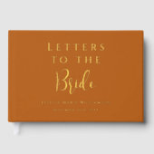 文字カスタムテラコッタレタートゥザブライド ゲストブック (正面)