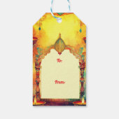 文字カスタムディワリディライトラベル ギフトタグ (裏面)