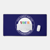 文字カスタムデスクマット付き会社ロゴあなたの色 デスクマット (キーボード&マウス)