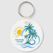 文字カスタムトロピカルアイランズ キーホルダー (正面)