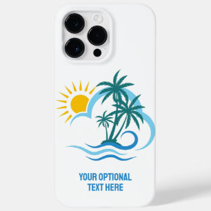 文字カスタムトロピカルアイランズ Case-Mate iPhone 14 PRO MAXケース