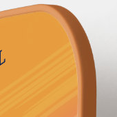 文字カスタムトロピカルアイランドサンセット ピックルボールラケット (左詳細)