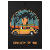 文字カスタムトロピカルサンセット クリップボード (裏面)