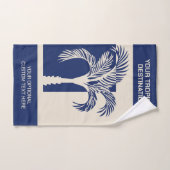 文字カスタムトロピカルバケーション バスタオルセット (ハンドタオル)