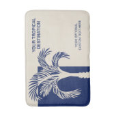 文字カスタムトロピカルバケーション バスマット (正面縦)