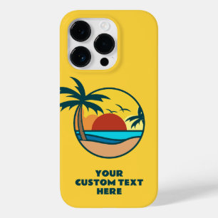 文字カスタムトロピカルビーチサンセット Case-Mate iPhone 14 PROケース