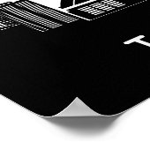 文字カスタムトロントシルエットポスター ポスター (角)