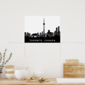 文字カスタムトロントシルエットポスター ポスター (キッチン)