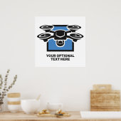 文字カスタムドローン ポスター (キッチン)