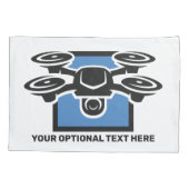 文字カスタムドローン 枕カバー (裏面)