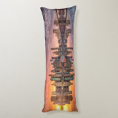 文字カスタムニューヨークシティスカイライン ボディピロー (裏面 (縦))