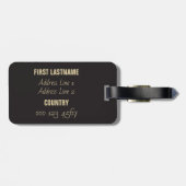 文字カスタムニューヨーク市の荷物タグ ラゲッジタグ (裏面横)