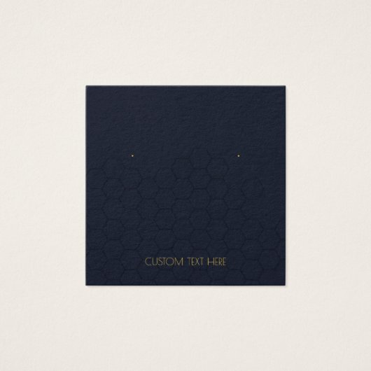 文字カスタムネックレスイヤリングディスプレイカード (正面)