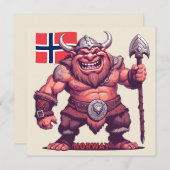 文字カスタムノルウェーのトロール (正面/裏面)