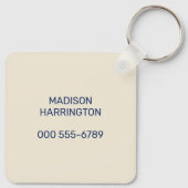 文字カスタムノルウェーのトロール キーホルダー (裏面)