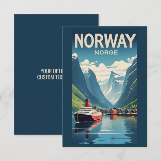 文字カスタムノルウェー (正面/裏面)