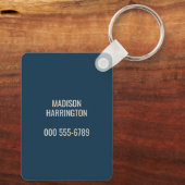 文字カスタムノルウェー キーホルダー (裏面)