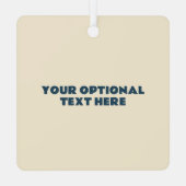 文字カスタムノルウェー メタルオーナメント (裏面)