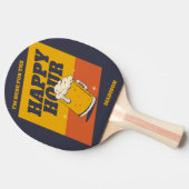 文字カスタムハッピーアワー 卓球ラケット (横)