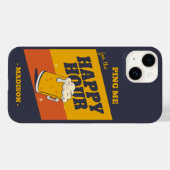 文字カスタムハッピーアワー Case-Mate iPhoneケース (裏面 (横))