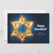 文字カスタムハッピーハヌカー✡️デビッドのスター シーズンカード (正面)