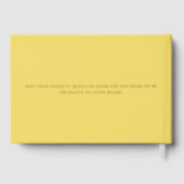 文字カスタムバターイエローレターズトゥザブライド ゲストブック (裏面)