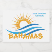 文字カスタムバハマ フードラベル (シングルラベル)