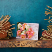 文字カスタムバラ斑 フォトプラーク (側面)