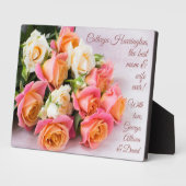 文字カスタムバラ斑 フォトプラーク (側面)