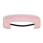 文字カスタムバラ金ゴールドグリッターアスレティックヘッドバンド アスレチックヘッドバンド (裏面)