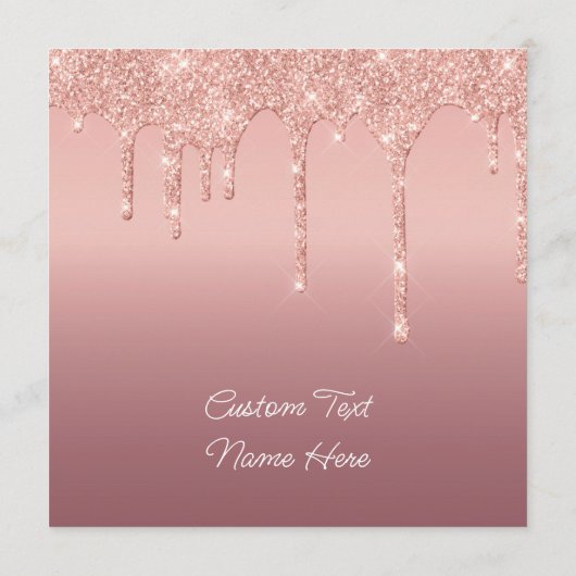 文字カスタムバラ金ゴールド赤面グリッタードライバプログラム プログラム (裏面)