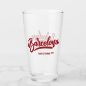 文字カスタムバルセロナ タンブラーグラス (正面)