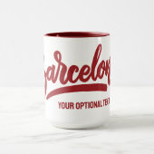 文字カスタムバルセロナ マグカップ (中央)