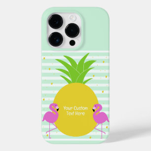 文字カスタムパイナップルフラミンゴ Case-Mate iPhone 14 PROケース
