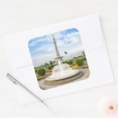 文字カスタムパキスタン スクエアシール (封筒)