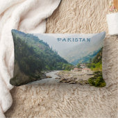文字カスタムパキスタン ランバークッション (ブランケット)