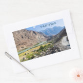 文字カスタムパキスタン 長方形シール (封筒)