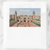 文字カスタムパキスタン 長方形シール (バッグ)