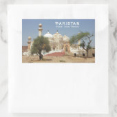 文字カスタムパキスタン 長方形シール (バッグ)