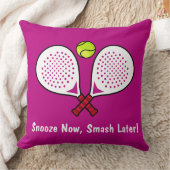 文字カスタム🎾パデルラリーラップホットピンク クッション (ブランケット)