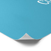 文字カスタムパナマシティ ポスター (角)