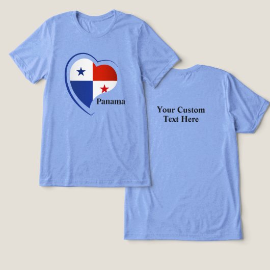 文字カスタムパナマラブ トライブレンドＴシャツ (デザイン正面&裏面)