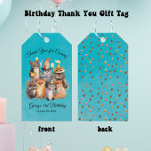 文字カスタムパーティー動物テーマ誕生日ギフトラベル ギフトタグ